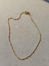 18k yellow gold bracelet, 1.31 grams