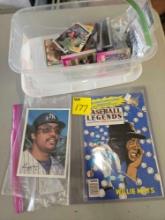 Comic book, assorted sports cards