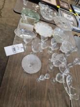 Assorted glassware