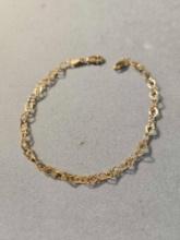 14k yellow gold bracelet, 2.10 grams