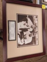 Framed Dimaggio and Williams print