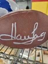 Howie Long signed football, cert
