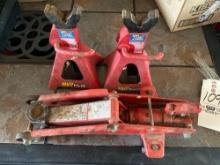 (2) MVP Pro-Lift 3 Ton Jack Stands - Little Floor Jack
