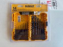 DeWalt 14 Piece Black Oxide Drill Bit Set