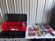 Craftsman 26in Tool Box and Assorted Tools