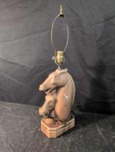 MCM horse figure lamp