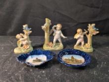 First Presbyterian Church Cadiz Ohio dishes and Japanese porcelain figurines