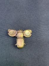 Antique William McKinley/Hobart political pin missing labels