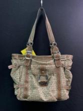 Guess oversize shoulder bag with faux snakeskin