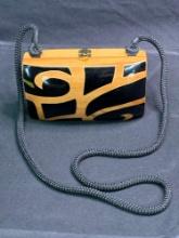 Timmy Woods cocktail clutch with dust bag