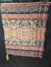 1841 dated half of a Jacquard Woven by JS for S McCartney