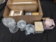 Assorted new temptations mugs, candle bases and jar