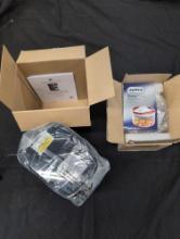 Cool essentials coffee pot and Zyliss easy chop