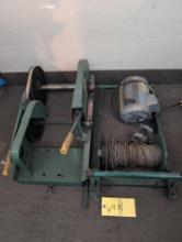 R and G and Power Hoist boat winching system with Baldor motor