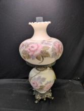 Beautiful large hand painted banquet lamp