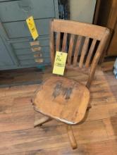 Vintage wood office chair