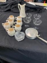 ceramic chocolate set, stemware and more