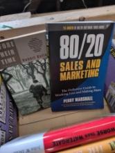 Assorted business books, management and Men ships and seas