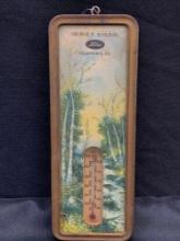 George f Schlegel Allentown PA Ford dealership advertising thermometer
