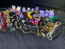 Lot of vintage costume jewelry