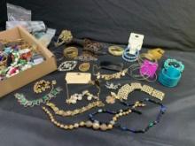 Lot of vintage costume jewelry