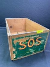 Early SOS Fancy Pears advertising crate