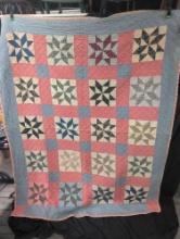 Antique hand stitched quilt