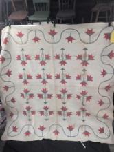 Antique hand stitched quilt