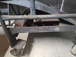 Rolling Cart w/ Assorted Scrap Metal