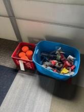 clay targets and fire extinguishers