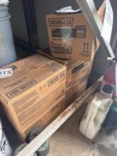 4.5 cases of powder bleach packets.