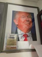 Signed "Trump" picture.