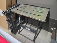 Chicago Electric Welding Table and Plastic Saw Horses