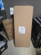 2 NIB Threshold White Console Desks and NIB ErGear Sit Stand Desk