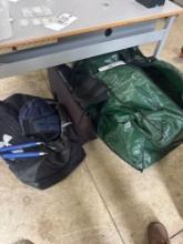 under armor bag with martial arts items and artificial Christmas tree