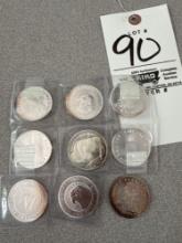 9 silver 1oz rounds