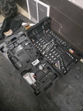 Tool Kit, Porter Cable Nail Gun, 2 Jack Stands