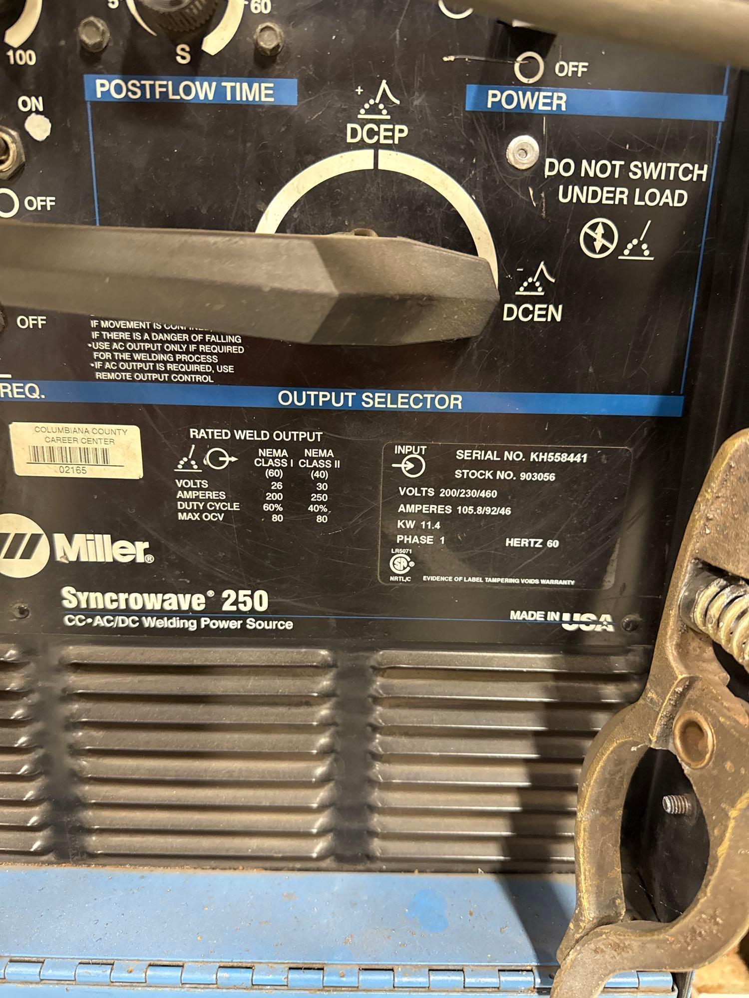 Miller syncrowave 250 cc AC/DC welder