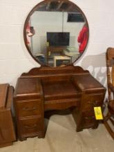 Vintage Solid Wood Vanity Waterfall Dresser