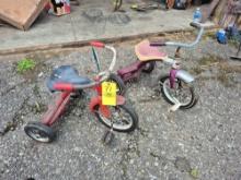 2 Vintage Tricycles - (1) Hawthorne