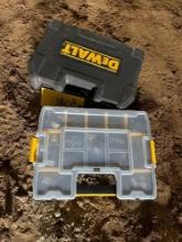 Dewalt socket set and an organizer with hardware
