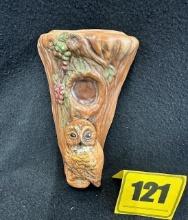 Wisecarver 1982 Owl Wall Pocket
