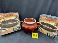 3 McCoy Pieces, Brown Drip