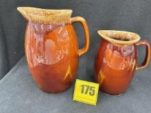 Hull Brown Drip Pitchers