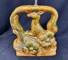 Deer Lamp Vase, Possible Shawnee