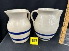 2 Ransbottom 10" Pitchers