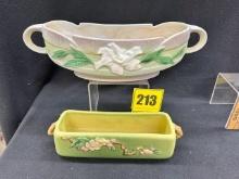 2 Roseville Planters
