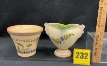 2 Weller Bonito Pot & Vase