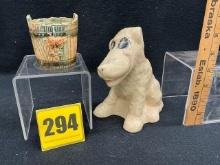 2 pottery items