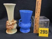 2 McCoy Vases